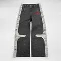 DIZNEW Custom high quality straight jeans men New design original black jeans trousers for men