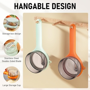 <b>Vegetable</b> Peeler With Storage Box Double-Sided Stainless Steel Veggie Slicer Easy to Clean Peelers for Home Kitchen <b>Fruit</b> Peeler - Product Image 6