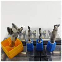Jeu de forets de défonceuse à bois PCD TOOLSWAN en carbure à longue durée de vie avec queue et cannelure personnalisables pour applications CNC