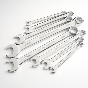 Extra Long CRV Chrome Vanadium Steel Industrial Grade Combination Wrench <b>Set</b>-<b>Metric</b> OEM Auto Repair Maintenance Tool - Product Image 1