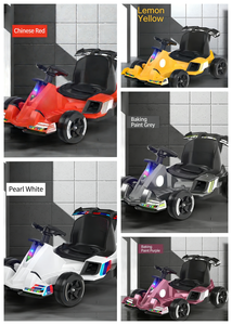 Voiture électrique pour enfants à quatre roues, jouet à conduire, télécommande, utilisation en extérieur, vitesse maximale de 8 à 12 km/h, freins à pied électroniques, charge maximale de 50 kg - Product Image 4