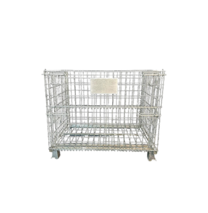 Özelleştirilmiş 1.2*1*1 M çelik tel örgü kafes galvanizli sepet taşıma depolama kafesi depo demir kafes kaynaklı örgü tekniği - Product Image 3