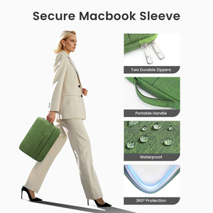 Túi đựng <span class=keywords><strong>laptop</strong></span> OMNPAK Slim <span class=keywords><strong>Polyester</strong></span> chống nước, kích thước 13, 14, 15 inch, có tay cầm - Product Image 5