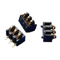 Connecteur de batterie au lithium à compression par ressort, pas de 2,5 mm, à montage en surface, borne métallique à refusion pour chargeur d'alimentation et interphone