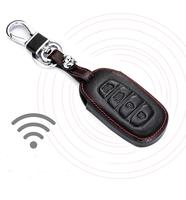 Porte-clés de Voiture en cuir Pour Hyundai Palissade Grandeur Azera Elantra GT Kona 2018 2019 Intelligent À Distance Fob Protecteur Accessoires De Couverture