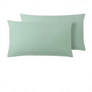 Premium High Repurchase 80S Egyptian Cotton Knitted Pillowcase Reactive Dyed Pure Cotton Breathable Luxury Hotel <b>Bedding</b> - Product Image 4