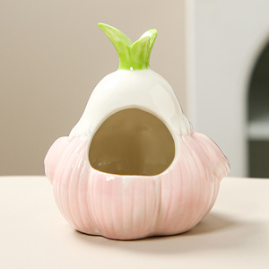 Ceramic Garlic Bird <b>Ashtray</b> Cartoon Design Desktop Decoration for Home Office - Product Image 4
