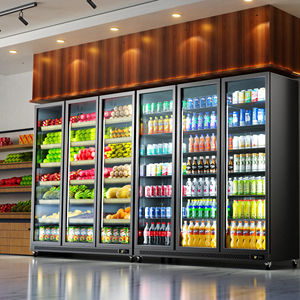 Refrigerador de Exhibición de Pasteles de 3 Puertas y 950L, Ahorrador de Energía, con Pantalla HD Completa, para Supermercados y Tiendas de Conveniencia, para Bebidas y <span class=keywords><strong>Vino</strong></span> - Product Image 5