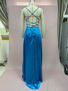 S-3XL Abito da Sera per Damigella d'Onore a Tinta Unita alla <span class=keywords><strong>Moda</strong></span> con Gonna Lunga e Spalle Scoperte - Product Image 5