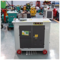 Cintreuse automatique de fer à béton GF20 GF28 GF32 GF36 16-40mm, machine à cintrer les anneaux en acier ondulé CNC avec moteur