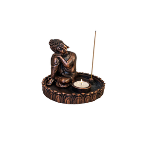 Southeast Asian Sleeping Buddha Statue TGA20 <strong>Thai</strong> Candlestick Incense Seat Yoga Zen Resin Crafts Home Decoration Buddhism - Product Image 5