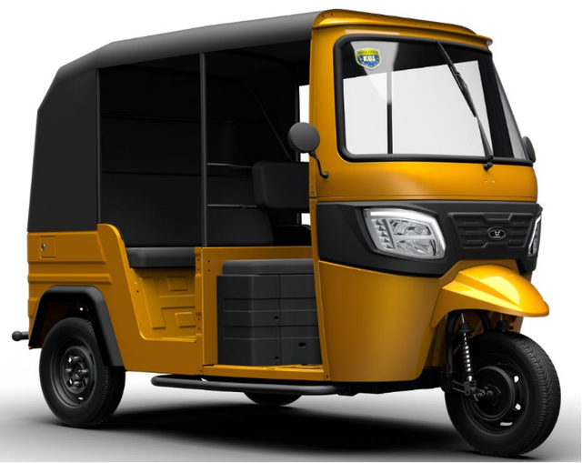 NEW Factory Made TVS Deluxe 3-Wheeler Gasoline Tricycle OEM Customizable Closed Motorized Passenger High-Speed Sightseeing