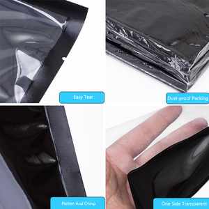 Tùy chỉnh in tái chế PE + PA đen chân không con dấu lưu trữ túi nhựa tái chế bao bì thực phẩm túi chân không túi nhựa - Product Image 6