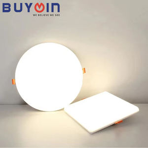 Zhongshan-Lámpara sin marco para techo, Panel <span class=keywords><strong>Led</strong></span> empotrado <span class=keywords><strong>de</strong></span> 9W, 12W, 18W, 24W, 36W, redondo, AC85-265V - Product Image 1