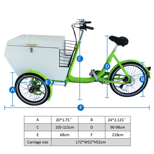 Tricycle <span class=keywords><strong>cargo</strong></span> pour enfants, personnalisé pour le transport de marchandises, très vendu en Europe, pour la livraison express, chariot porte-marchandises en aluminium, en vente - Product Image 6