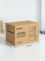 Impresora 3D de Resina ELEGOO Jupiter 2 16K, Pantalla LCD Monocromática de 14 Pulgadas y 16K, Nivelación Automática y Recarga Automática de Resina para Joyería y Piezas Dentales