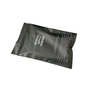 Supplier Crafts Gifts Black and Clear Zip Lock Seal Packaging for Underwear PE Clothing Packaging Customized Logo Ziplock OEM
