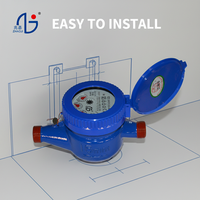 Medidores de Flujo de Agua Mecánicos Multi-Jet DN15-DN25, Protección IP68, Roscados, OEM, Precisión Clase B, ISO4064