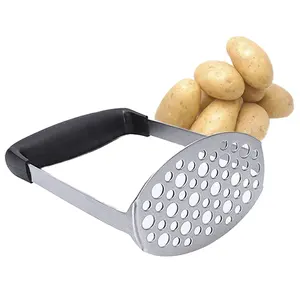 New Manual Kitchen Tools Stainless Steel Fruit Vegetable Chopper Ricer Eggbeater Laying Hand Food Grade Cutting Potatoes