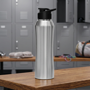 Bouteille d'eau légère en acier inoxydable 1000 ml, anti-fuite, avec bouchon à vis, pour boire directement, conservation de la chaleur, pour le bureau et le sport - Product Image 1