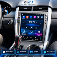 Untuk Ford Edge 2009-2013 Android 15 Layar Vertikal Gaya Tesla 12.1 Inci Stereo Mobil Octa Core CarPlay Android Auto GPS 4G WiFi