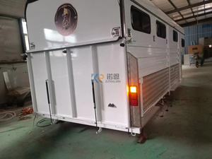 Deluxe 3-7 Floats Australian Standards Angle Load Transport Trailer with Saddle Box Horse Carriage Carts <b>KNOWN</b> Stainless Steel - Product Image 5