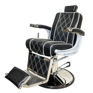 Ghế cắt tóc thủy lực màu đen cổ điển, bán chạy năm 2025, thiết kế châu Âu dành cho nam, xoay 360 độ, điều chỉnh độ cao, phù hợp cho trường học - Product Image 5