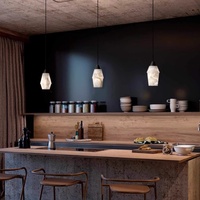 Suspension LED en albâtre espagnol avec cordon long, intensité variable, garantie 3 ans, pour salon, salle à manger, bar, chambre