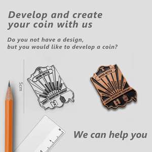 Moneda Conmemorativa Personalizada con Logotipo, Diseño Antiguo en Oro y Plata, Moneda de Aleación de Zinc y Latón Estampada, Moneda 3D, Colecciones de Monedas Personalizadas - Product Image 2