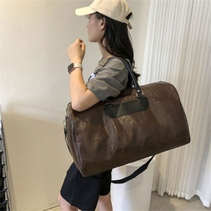 Sac de voyage de luxe pliable grande capacité pour week-end et sport, en PU polyester gaufré façon croco, portable, résistant à l'eau et durable - Product Image 2