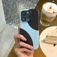 Coque rigide pour iPhone 14/13/12/11/XR, en polycarbonate, antichoc, design givré, style Ins