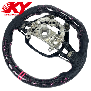 Volant sport intelligent en cuir et fibre de carbone forgée sur mesure pour Honda Civic Accord CR-V 11e génération 2021-2024 - Product Image 3