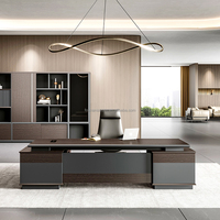 Classeur moderne à double porte, léger et luxueux, bibliothèque en bois pour le mobilier de bureau du président.