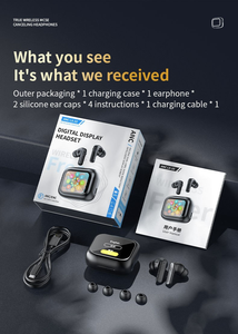 <span class=keywords><strong>Casque</strong></span> de traduction populaire LX10 intra-auriculaire <span class=keywords><strong>sans</strong></span> <span class=keywords><strong>fil</strong></span> avec écran tactile couleur LCD 5.4 pouces, étanche IPX4 et réduction de bruit vocal - Product Image 2