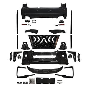 Parachoques trasero y delantero para Nissan Patrol, kit de carrocería negra para modelos Y62, 2010, 2011, 2012, <span class=keywords><strong>2013</strong></span>, 2014, 2015, 2016, 2017, 2018 y 2019 - Product Image 1