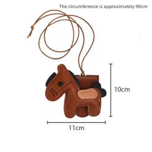 Porte-<span class=keywords><strong>lunettes</strong></span> magnétique multifonctionnel en cuir (motif poney) - Lanière pour <span class=keywords><strong>lunettes</strong></span> en <span class=keywords><strong>cordon</strong></span> ciré pour la mode et l'extérieur - Product Image 6