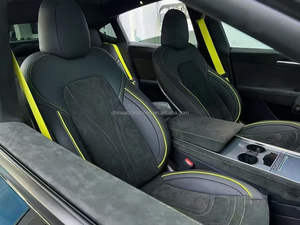YLCFactory Coprisedili in Pelle di Alta Qualità per <span class=keywords><strong>Tesla</strong></span> <span class=keywords><strong>Model</strong></span> 3 e <span class=keywords><strong>Model</strong></span> <span class=keywords><strong>Y</strong></span>, Misura Personalizzata, Set Completo di Coprisedili Auto Perfettamente Aderenti - Product Image 2
