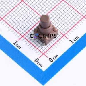TSX06312-110D332DH-R0500 Tactile Switch SMD-4P,6.1x6.1mm Switch Single Pole Single Throw Round Button 1.8N 6.1mm - Product Image 1