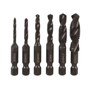 Ensembles d'outils de perçage et de taraudage : Forets hélicoïdaux et perceuses électriques à queue hexagonale, composés de trois fonctions en une, directement de l'usine - Product Image 1