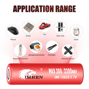 Batería IMREN 18650 3300 mAh 30A, Stock en EE. UU., 3.7v 3.6v, Celda de Iones de Litio Recargable, Inr18650, Cilíndrica, Ternaria, Akku - Product Image 6