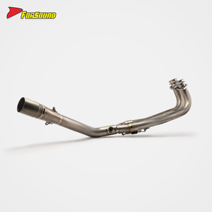 Nuevo Escape FORSOUND para Yamaha TMAX 560, Maxi-Scooter de Dos Cilindros, Sección Delantera-Media de Titanio, Instalación Directa con Tornillos - Product Image 1