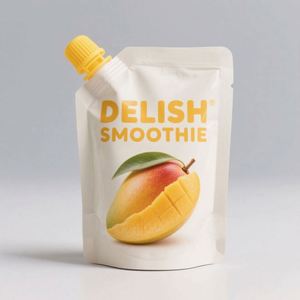 Bolsa Reutilizable con Boquilla para Líquidos y Jugos, Sellada, de Grado Alimenticio, Impresa con Grabado Personalizado y Serigrafía, de Polietileno, Reciclable - Product Image 2