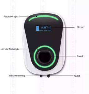 New Energy 7KW AC Uso doméstico Estación de carga EV montada en la pared IP54 Columna montada en el piso protegida Modelo de pila Facturación de tarjeta de crédito - Product Image 4