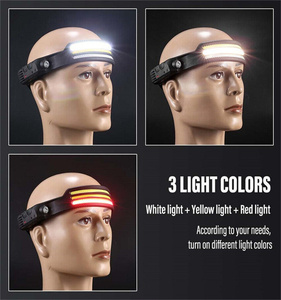 Không thấm nước sáng USB có thể sạc lại dẫn chạy bộ đi bộ đường dài Đi Bộ Đường Dài Ngoài Trời Đèn pha chạy đi xe đạp câu cá cắm trại đèn pha - Product Image 4