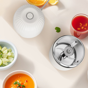 <span class=keywords><strong>Mini</strong></span> hachoir à viande électrique 400 ml avec bol en acier inoxydable 304, hachoir pour aliments pour bébés, pour l'ail et le piment - Product Image 5