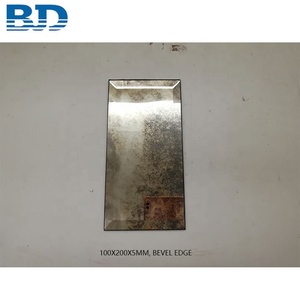 Bjd nhà máy trực tiếp bán buôn cạnh thẳng tàu điện ngầm khói gương cổ không khung cổ điển treo tường giọng trang trí gương - Product Image 5