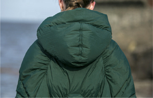 Veste <span class=keywords><strong>longue</strong></span> pour <span class=keywords><strong>femme</strong></span>, longueur aux genoux, ample, en duvet de canard, blanc, printemps 2021 - Product Image 6