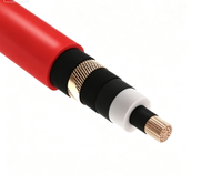 Câble en cuivre moyenne tension Zhongkai BS7870 6.35/11kV 1*95mm² XLPE MDPE pour station électrique industrielle, câble souterrain