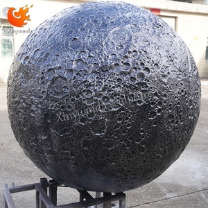 Bảo tàng khoa học lối vào mặt trăng điêu khắc bằng thép không gỉ, trang trí triển lãm chủ đề không gian, trang trí đăng ký địa điểm - Product Image 4