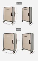 Valise de cabine pliable PP pour designers, sacs de voyage, bagages à roulettes